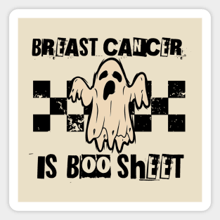 Breast Cancer Is Boo Sheet Halloween Breast Cancer Awareness Funny Magnet